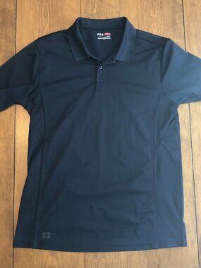 Fila Sport Golf Polo Men's Large Navy Blue Performance Athletic Shirt